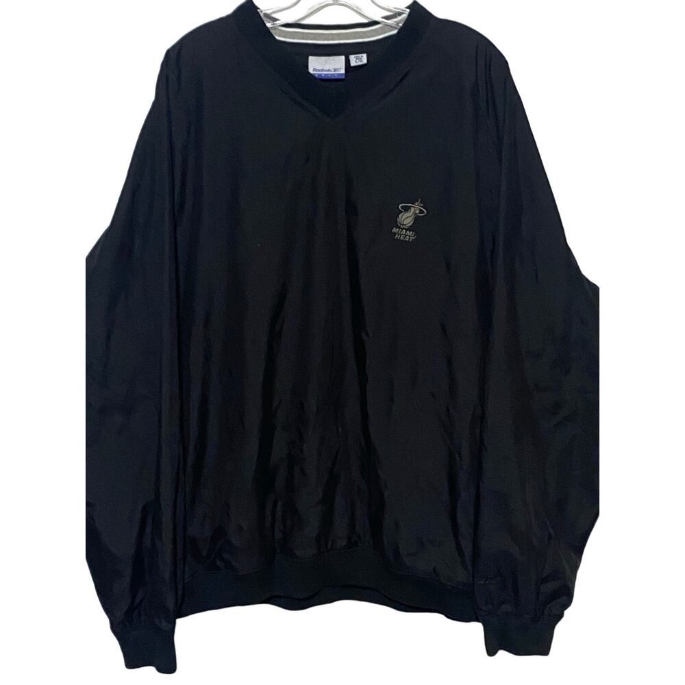 Vintage Miami Heat Reebok Golf Pullover Windbreaker Mens L Athleisure Streetwear